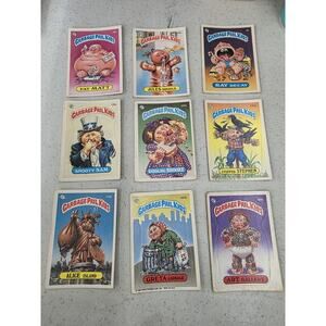 Vintage Garbage Pail Kids 1986 Stickers Topps Lot Of 9